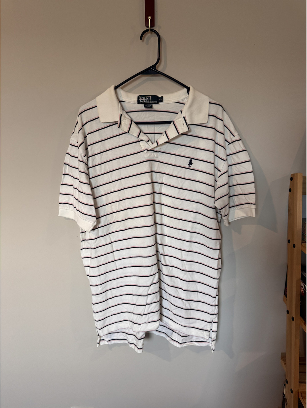Polo Ralph Lauren Blue and Pink Striped Polo Mens XL